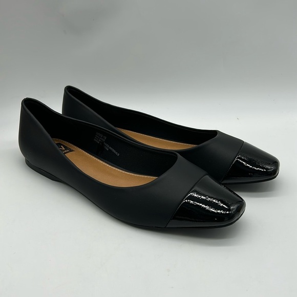 DV by Dolce Vita Black Toe Cap Ballet Flats Women’s Size 6 | Melanie | NWT - Picture 3 of 11